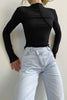 Longsleeve textured in black/gray