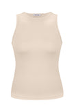 Jersey top in cream