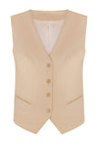 Linen classic vest