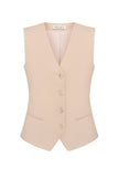 Classic vest in sand color