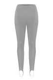 Leggings with stripes in gray