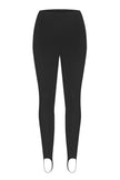 Leggings with stripes in gray