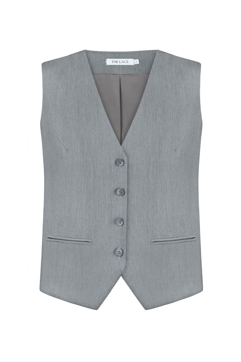 Classic vest in sand color