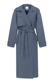 Trenchcoat oversized in brown/blue gray