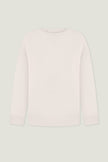 Gray merino wool round neck sweater
