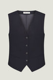Сlassic woolen vest in gray