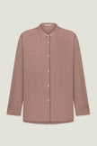 Сhocolate shirt with patch pocket