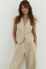 Classic vest in sand color