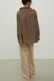 Сhocolate shirt with patch pocket