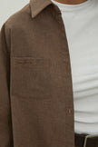 Сhocolate shirt with patch pocket