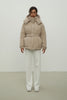 Women's jacket with a belt