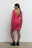 Mini dress with back cut