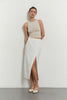 Jersey top in cream