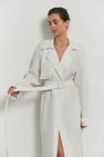 Linen oversized trenchcoat