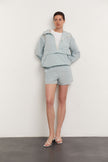 Oversized anorak jacket in blue