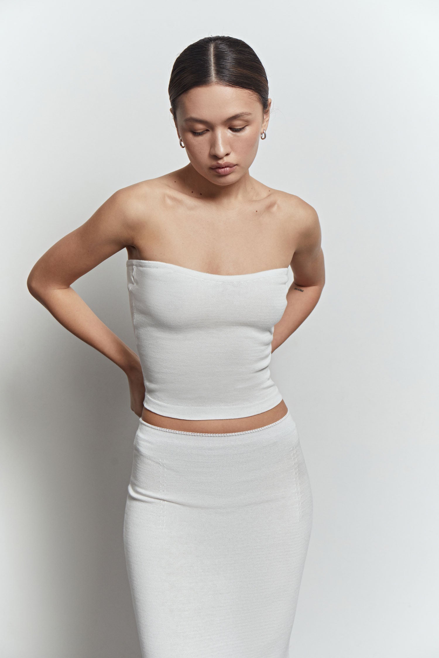 Knitted slim fit top