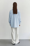 Palazzo pants in cream/olive/white