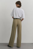 Palazzo pants in cream/olive/white