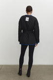 Quilted jacket with a belt